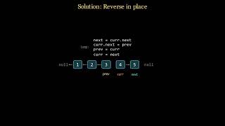 Leetcode 206 (easy) - Reverse Linked List