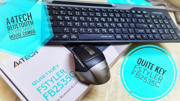 A4TECH Quitekey fstyler FB2535C Keyboard mouse Combo Unboxing@LinusTechTips