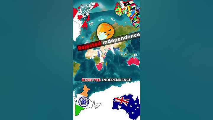 Countries that REJECTED independence...🤔🧐