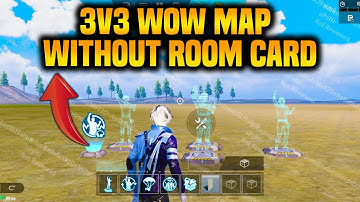 HOW TO CREATE 3V3 WOW MAP WITHOUT ROOM CARD | PUBG MOBILE SETTINGS TUTORIAL