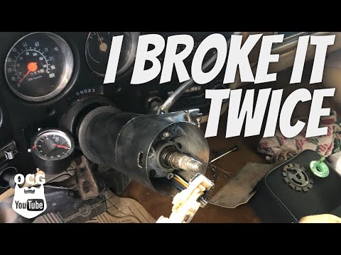 How to replace the ignition switch and key lock cylinder in a 1977 Chevy C10