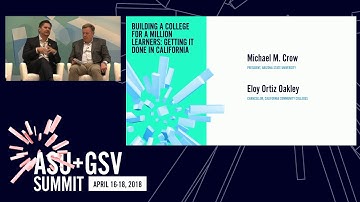 ASU GSV Summit: Building a College for a Million Learners: The Next Frontier