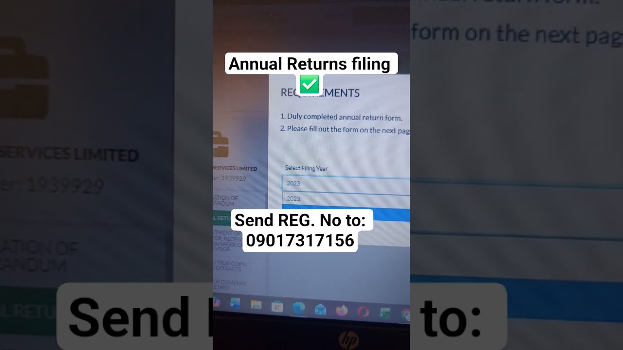 CAC Annual RETURN FILING for business/company/NGO 
