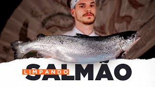 LIMPANDO SALMÃO: minha técnica para cortar pescados | Como fazer Sushi