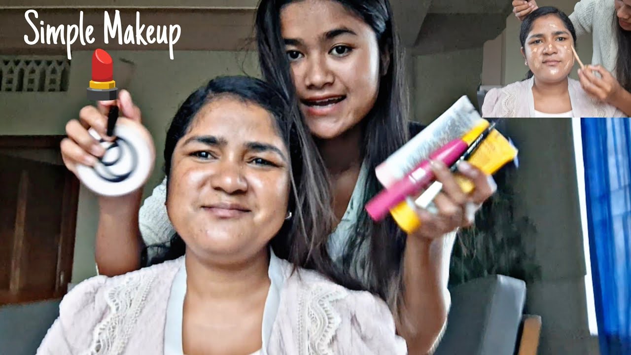 SIMPLE MAKEUP 💄| First time Pynleh Makeup ia ka Pun 🤭