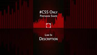 2D CSS Pentagon Shape #2d #css #html #Pentagon #shape #coding