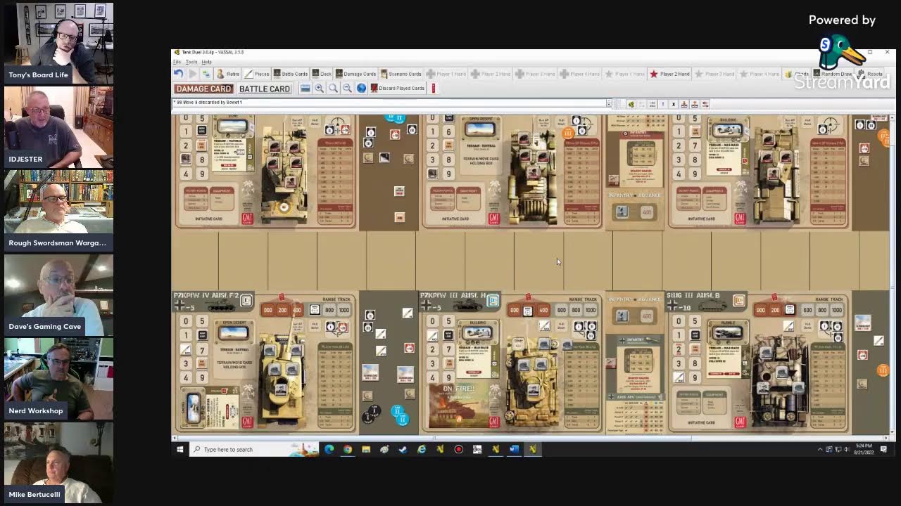 Tank Duel Battle The War Room vs Mr. Butterjelly Dave's Gaming Cave and Nerd Workshop 8-21-2022