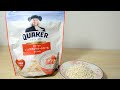 クエーカー オートミール ダイエットやお腹の調子改善に食べ始めた！ Quaker Oatmeal For oatmeal diet and stomach condition improvement!