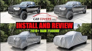 Install And Review Of My Platinum Shield Car Cover By CarCovers.Com For The 2019+ Ram 2500HD