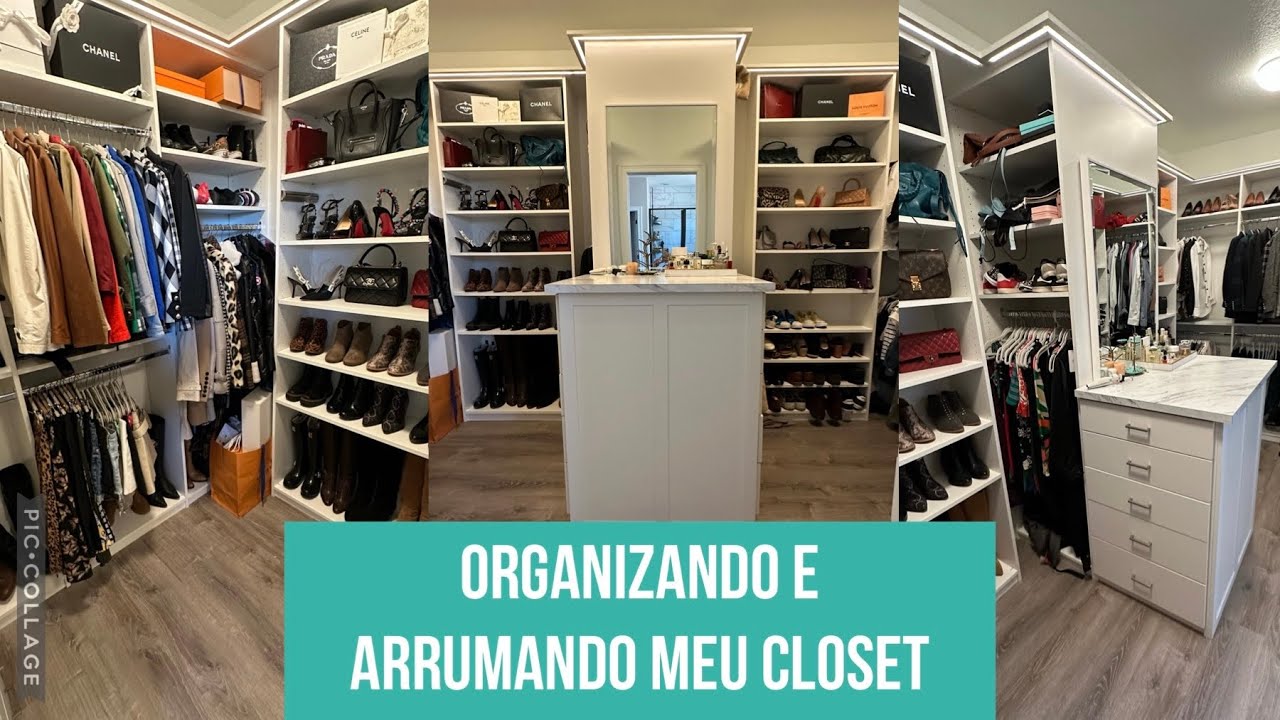 Organizando a bagunça do meu closet!
