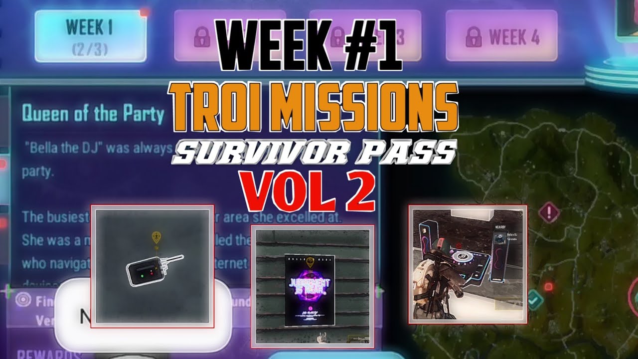 PUBG New State Survivor Pass Vol 2 Week 1 Troi Missions Locations Bella Story Mode Missions