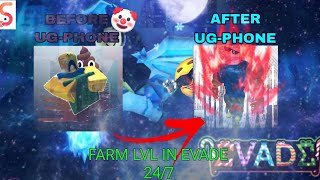 Easy way to Farm Level in Evade Roblox #ugphone #ugphoneafk