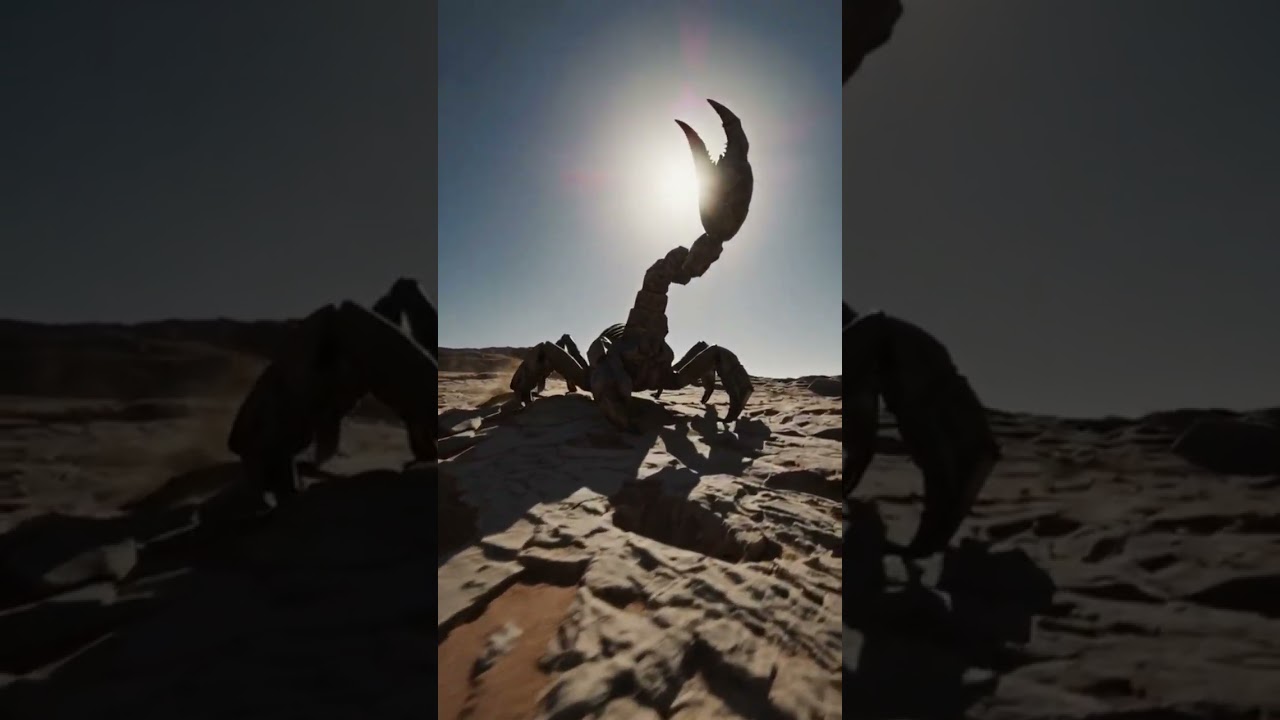 A GIANT SCORPION IN THE DESERT 2