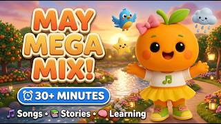 🍊 Creativity & Imagination Month Mega Mix! | 30+ Minute Kids Songs Compilation | @TutuTangerine
