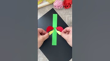 Tự làm con bọ rùa từ giấy #origami #diy #shorts