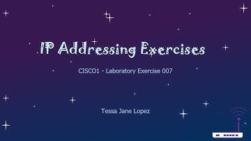 Lopez, Tessa Jane - Laboratory Exercise 007