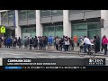 Long Lines Form For First Day Of Early Voting In New York