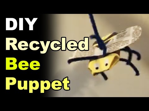 DIY Recycled Bee Puppet