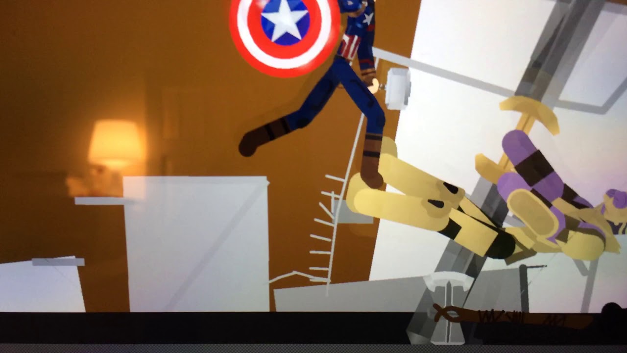 Avengers Endgame Stick Nodes Animation Captain America vs Thanos - YouTube