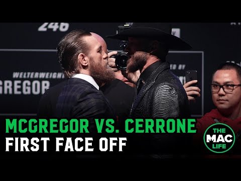 Conor McGregor vs. Donald Cerrone Face Off | UFC 246 Press-Conference