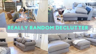 DECLUTTERING-ISH? || COUCH DECLUTTER????? || AT HOME WITH JILL