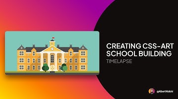School - CSS Art - timelapse