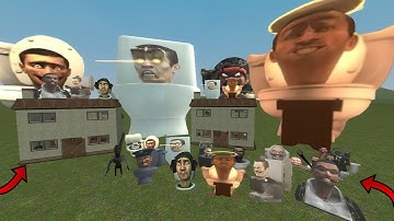 Skibidi Toilet Nextbots Family Vs Houses In Garry