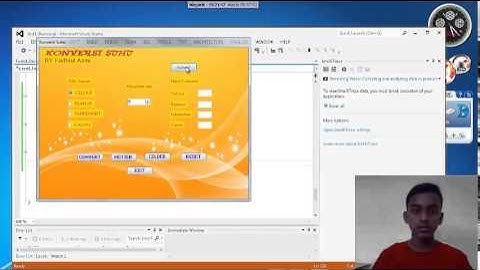 Tutorial pemograman konversi suhu dengan visual studio