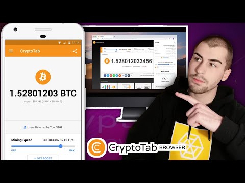 გამოიმუშავე ბიტკოინი სმარტფონით  ( Crypto tab browser )