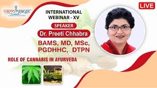 15th International Webinar On Role Of Cannabis In Ayurveda