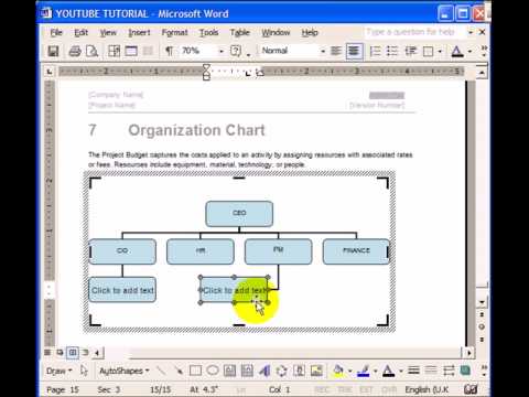 How To Create An Organisational Chart On Word