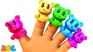 best finger family songs gummy bear learn colors for kids only on allbabieschannel