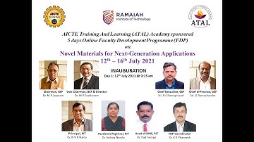 ATAL FDP INAUGURATION SESSION by Dr. K R Phaneesh, FDP Coordinator