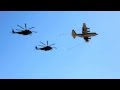 CH-53E Super Stallion helicopters refuelling fly by at Miramar airshow 2012