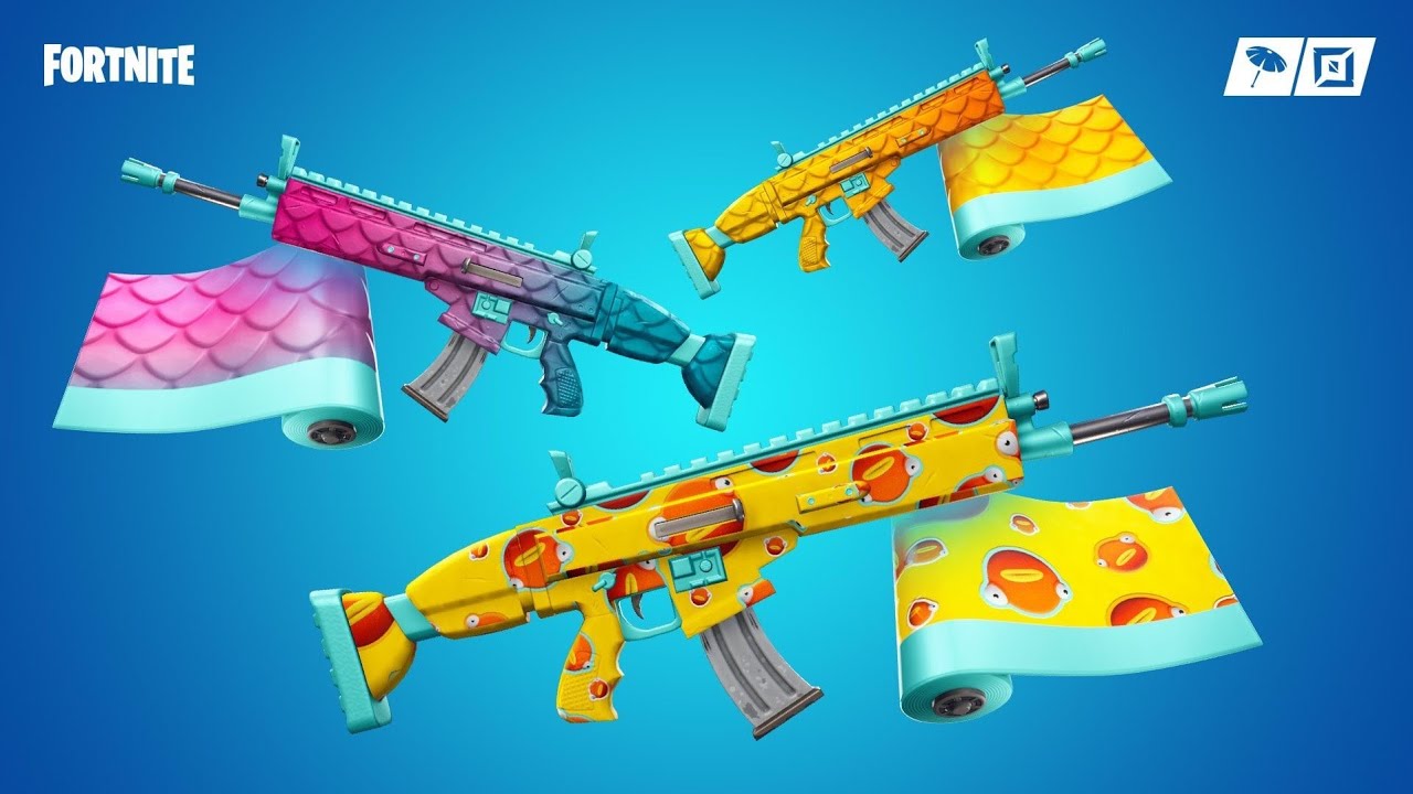 ALL FISHSTICKS GUN WRAPS SKINS FORTNITE! BEST FISHSTICK GUN WRAPS SKINS