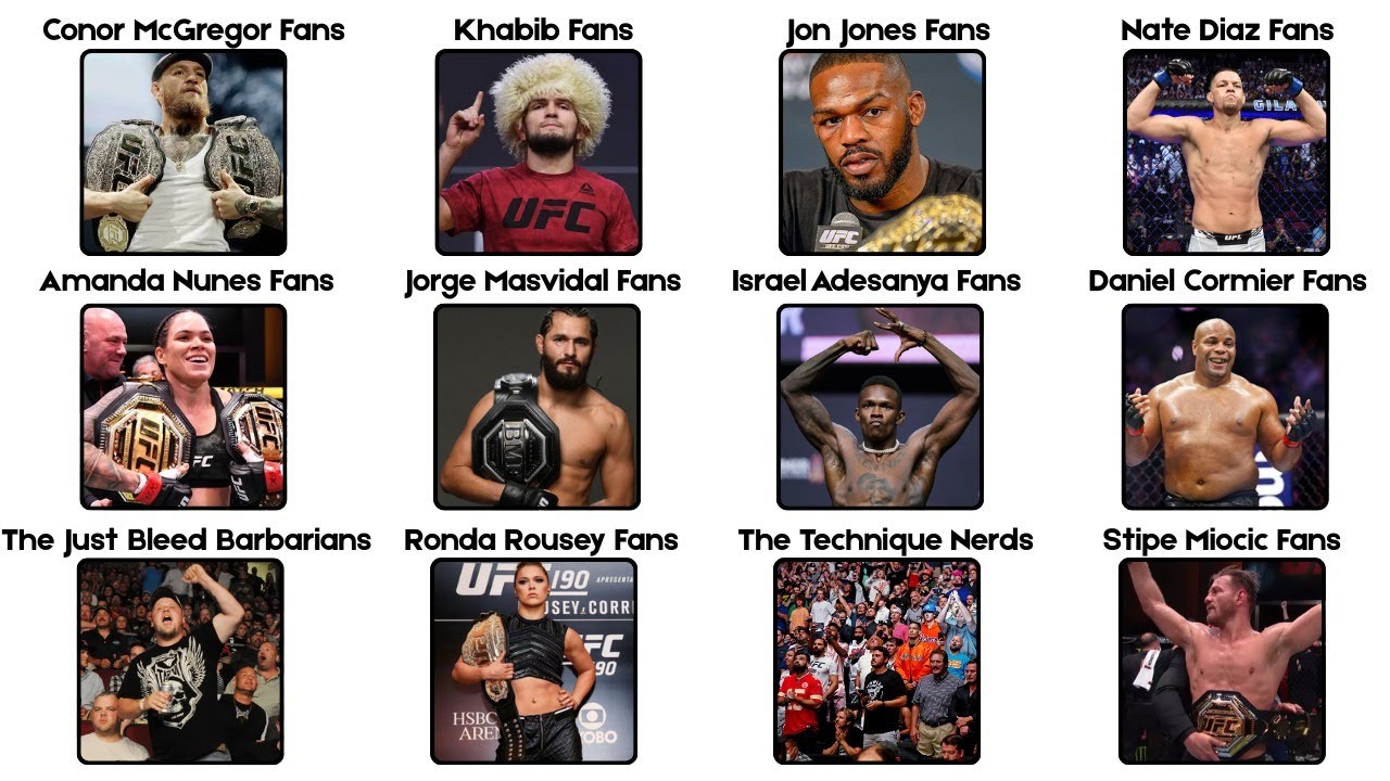 Every UFC Fanbase Explained in 23 Minutes