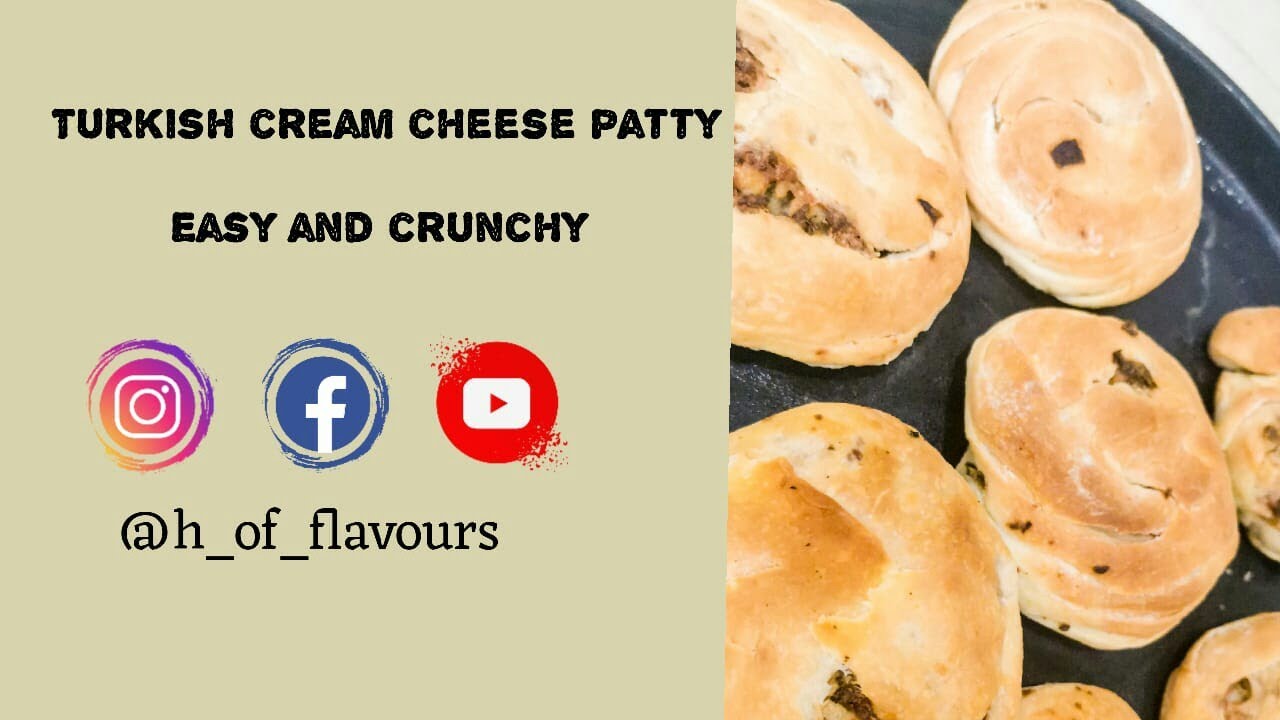 Turkish cream cheese patty | house of flavours | easy way to bake | Quick and tasty | cheese lovers