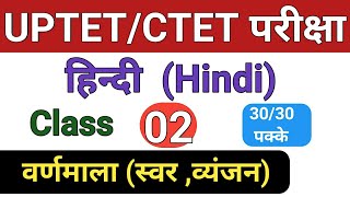 UPTET / CTET Exam Hindi Varnamala