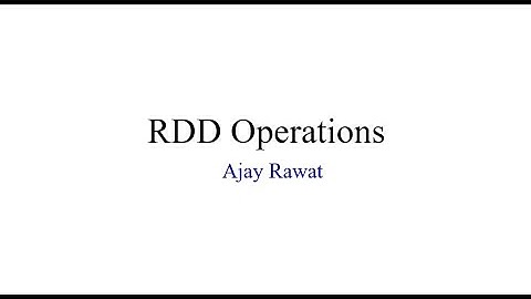 5-RDD Operations