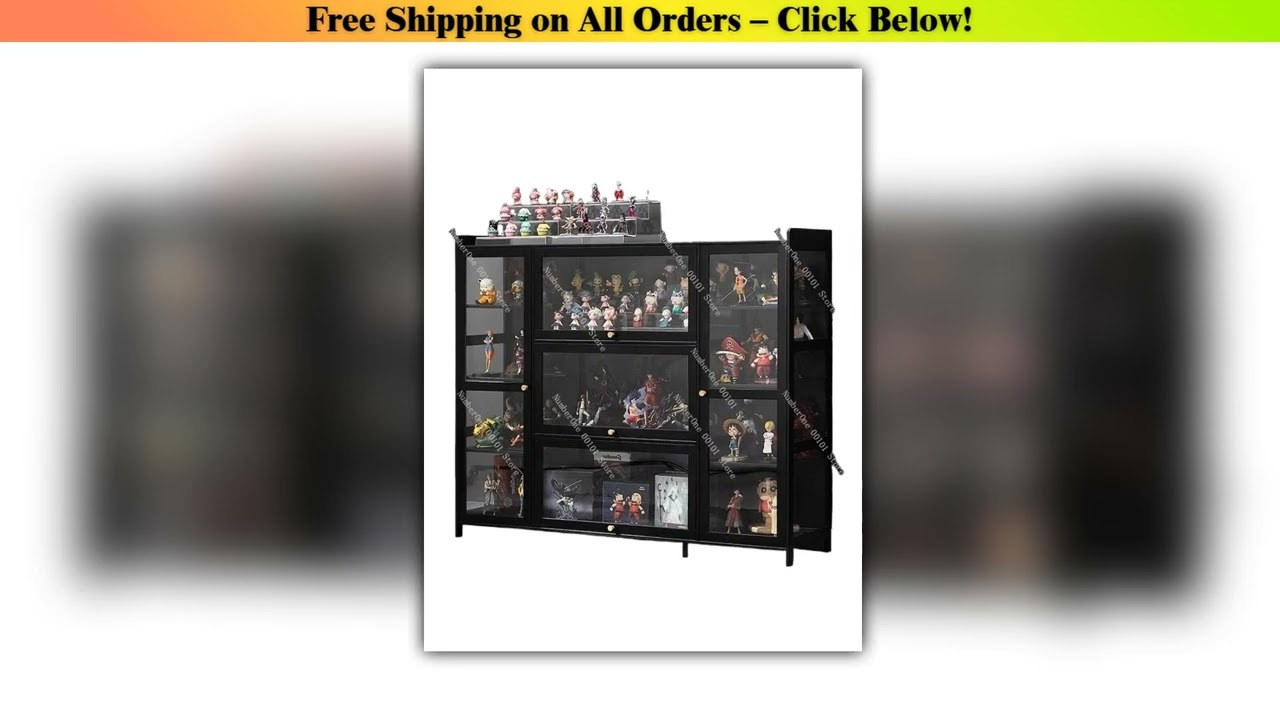 Acrylic Figurine Display Cabinet and Models,Non-glass Transparent Storage Shelf for Blind Boxes