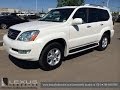 Pre Owned White on Ivory 2008 Lexus GX 470 4WD Luxury Package Review - Red Deer, Calgary, Alberta