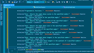 C# 6.0 Tutorial - Fundamentals - 37. Math Class