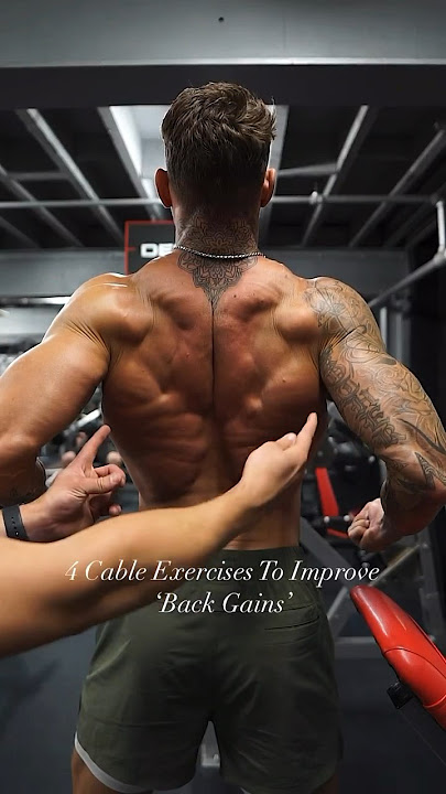 Improve your ‘Back Gains’ with these 4 cable exercises & tips💪#back #workout