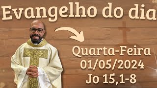 EVANGELHO DO DIA – 01/05/2024 - HOMILIA DIÁRIA – LITURGIA DE HOJE - EVANGELHO DE HOJE -PADRE GUSTAVO