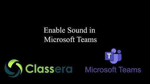 Enable Sound in Microsoft Teams (for teachers) in English #classera #online #microsoft