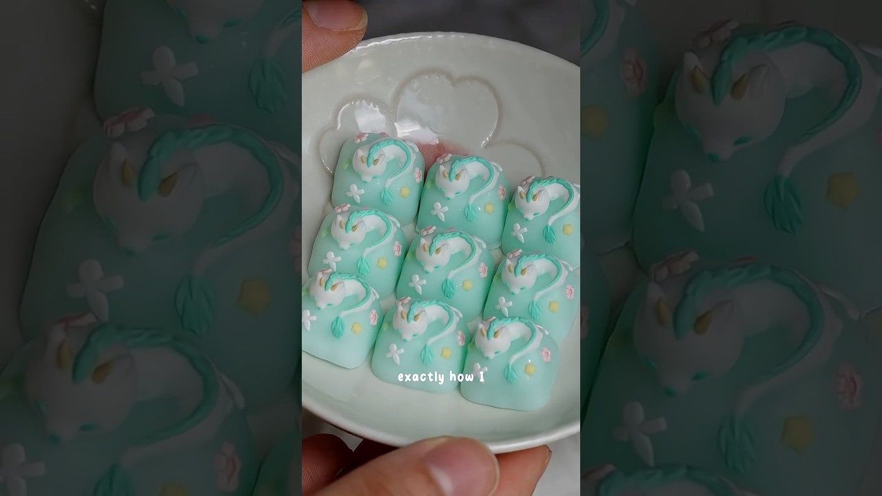 Making ghibli haku keycaps 