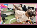 【鉄棒】逆上がり 空中逆上がり 空中前まわり 出来ないてつぼうの技を特訓！練習【ロボットチャンネルさん】