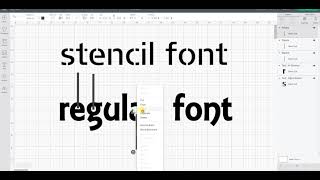 Make any font a Stencil Font in Cricut Design Space