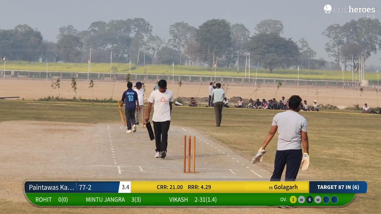 Golagarh vs Paintawas Kalan live cricket match | ch.sube Singh memorial cup Dohka hariya live - ch.