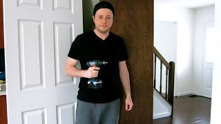 DIY Do It Yourself Interior Door Replacement Router Hinges Ryobi
